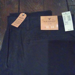 NWT American Eagle Outfitters 32/34 Men's slim straight pants
